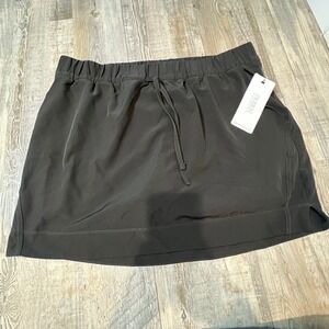 RBX Active Women's Black Athletic Skirt XL TG Drawstring Waist Skort